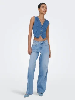 ONLHOPE Taille haute Wide Leg Fit Jeans