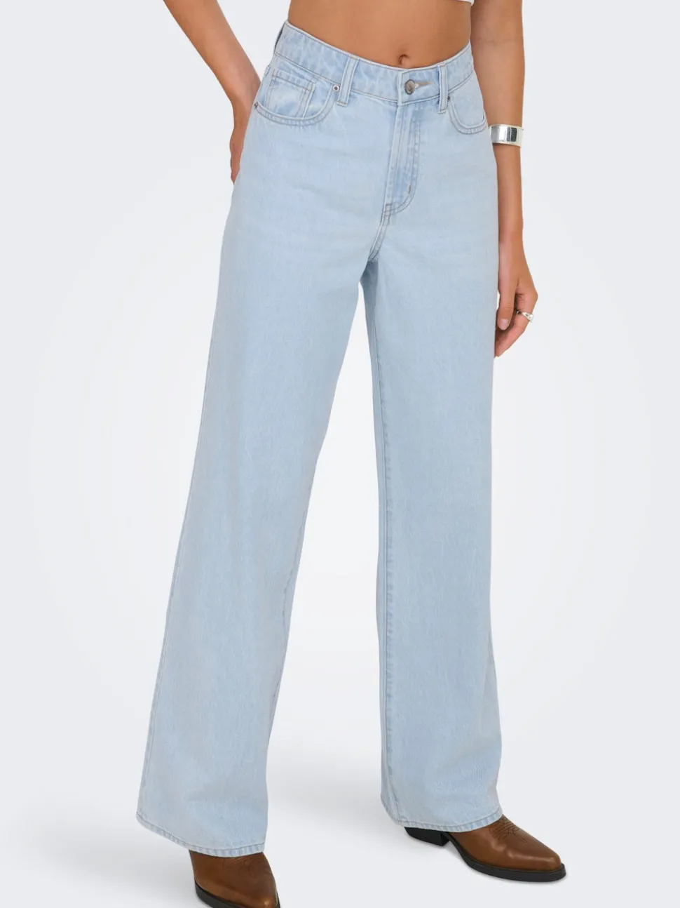 ONLHOPE Taille haute Wide Leg Fit Jeans