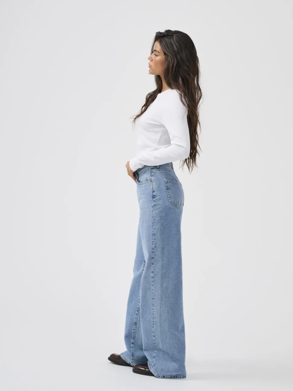 ONLHOPE Taille haute Wide Leg Fit Jeans