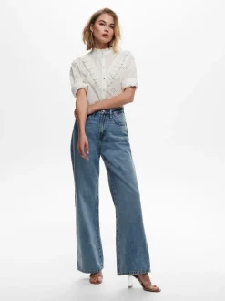 ONLHOPE Taille haute Wide Leg Fit Jeans
