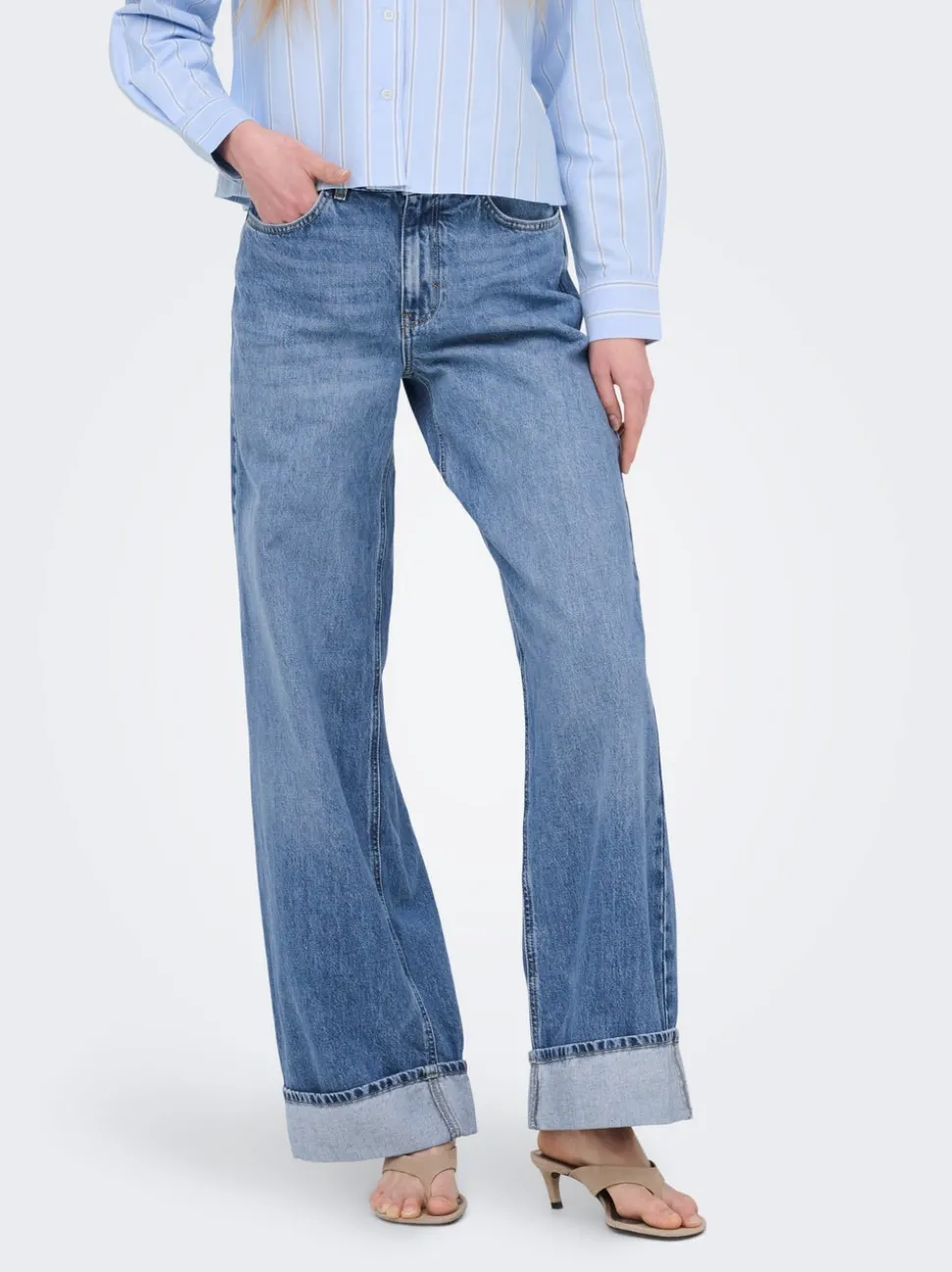 ONLHOPE Taille haute Wide Leg Fit Jeans