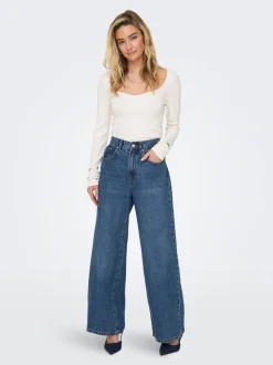 ONLHOPE Taille haute Wide Leg Fit Jeans