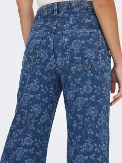 ONLHOPE Taille haute Wide Leg Fit Longueur cheville Jeans