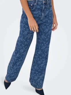 ONLHOPE Taille haute Wide Leg Fit Longueur cheville Jeans