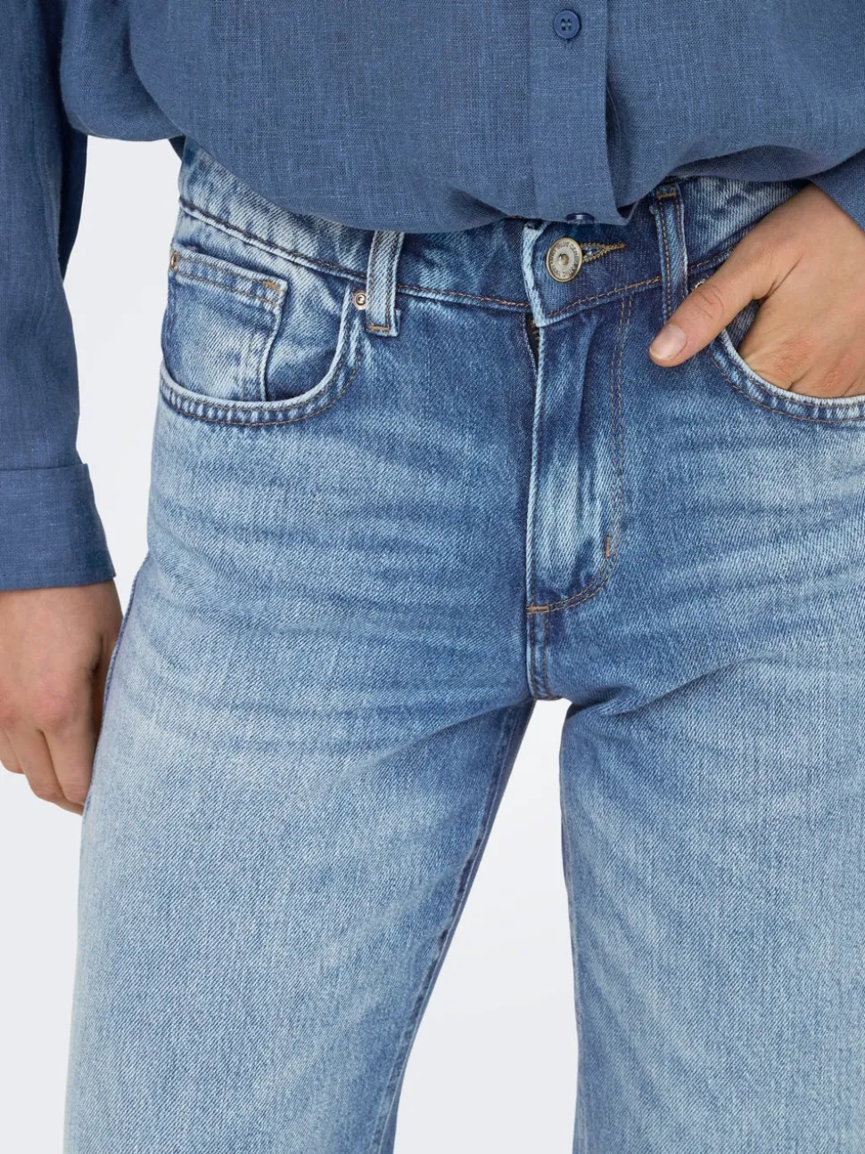 ONLHOPE Taille basse Wide Leg Fit Jeans