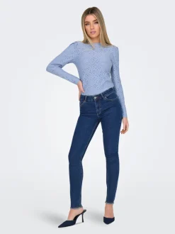 ONLHUSH Taille moyenne Skinny Fit Longueur cheville Jeans