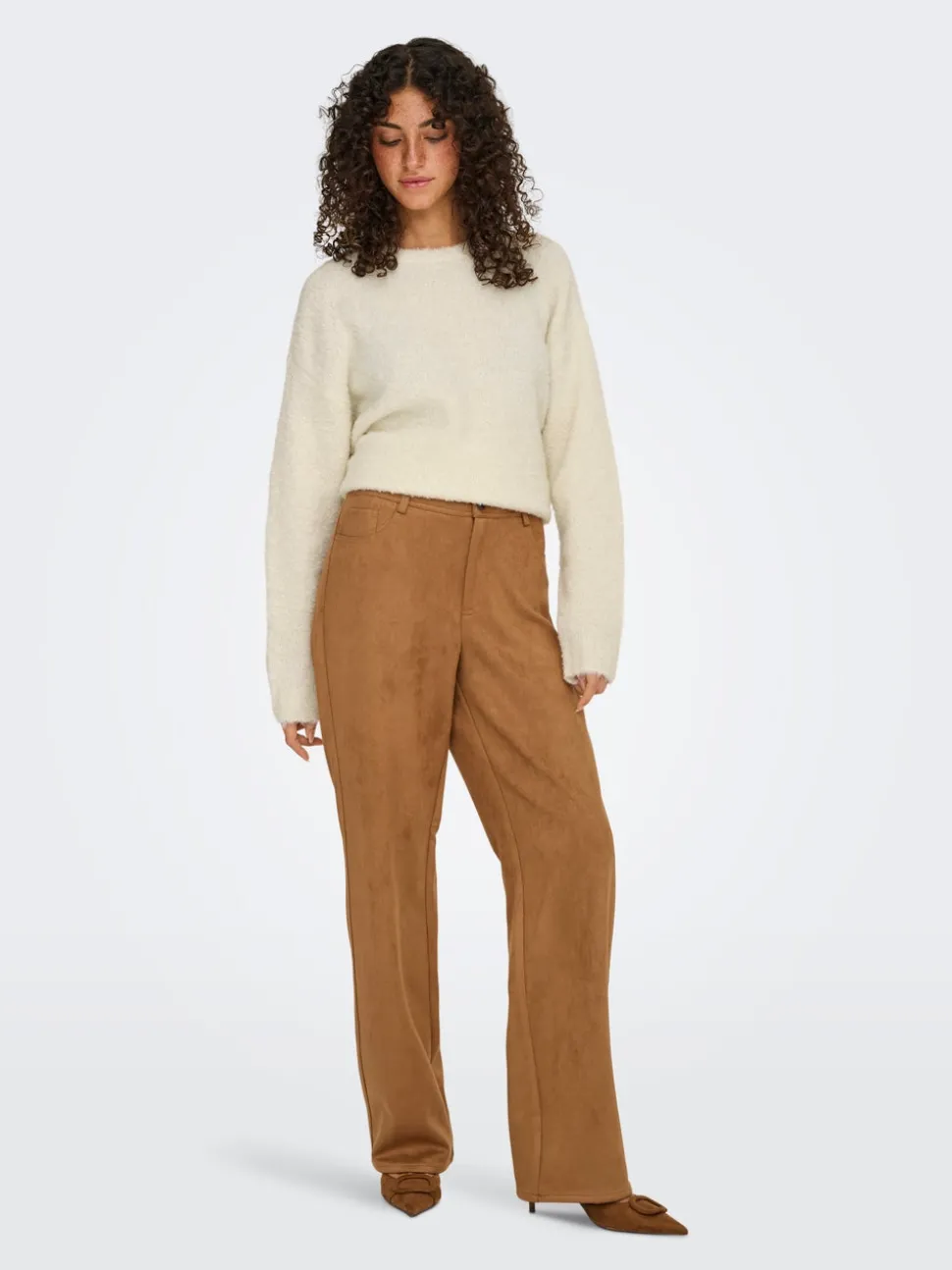 ONLINA Straight Fit Pantalon à jambe large