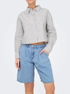 ONLIVY Wide Leg Fit Short en denim