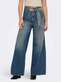 ONLJOELLE Taille haute Wide Leg Fit Jeans