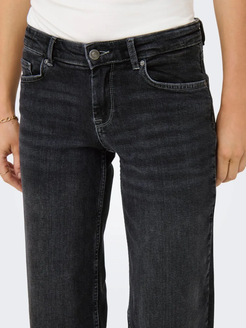 ONLJUDY-O Taille basse Straight Fit Jeans