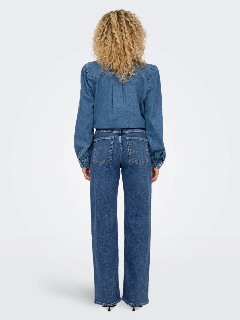 ONLJUICY Taille haute Wide Leg Fit Jeans