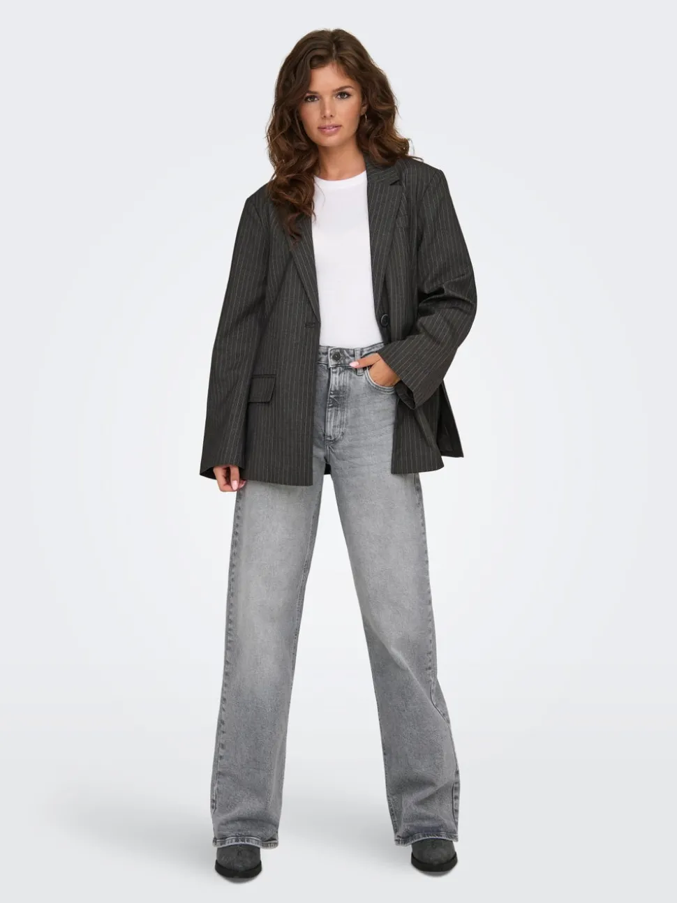 ONLJUICY Taille haute Wide Leg Fit Jeans