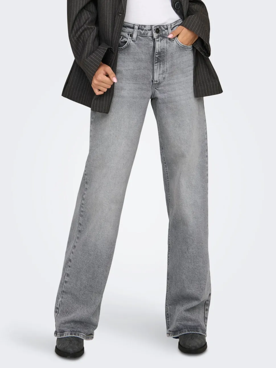 ONLJUICY Taille haute Wide Leg Fit Jeans