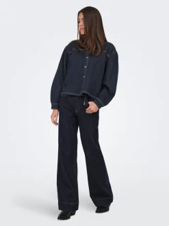 ONLJUICY Taille haute Wide Leg Fit Jeans