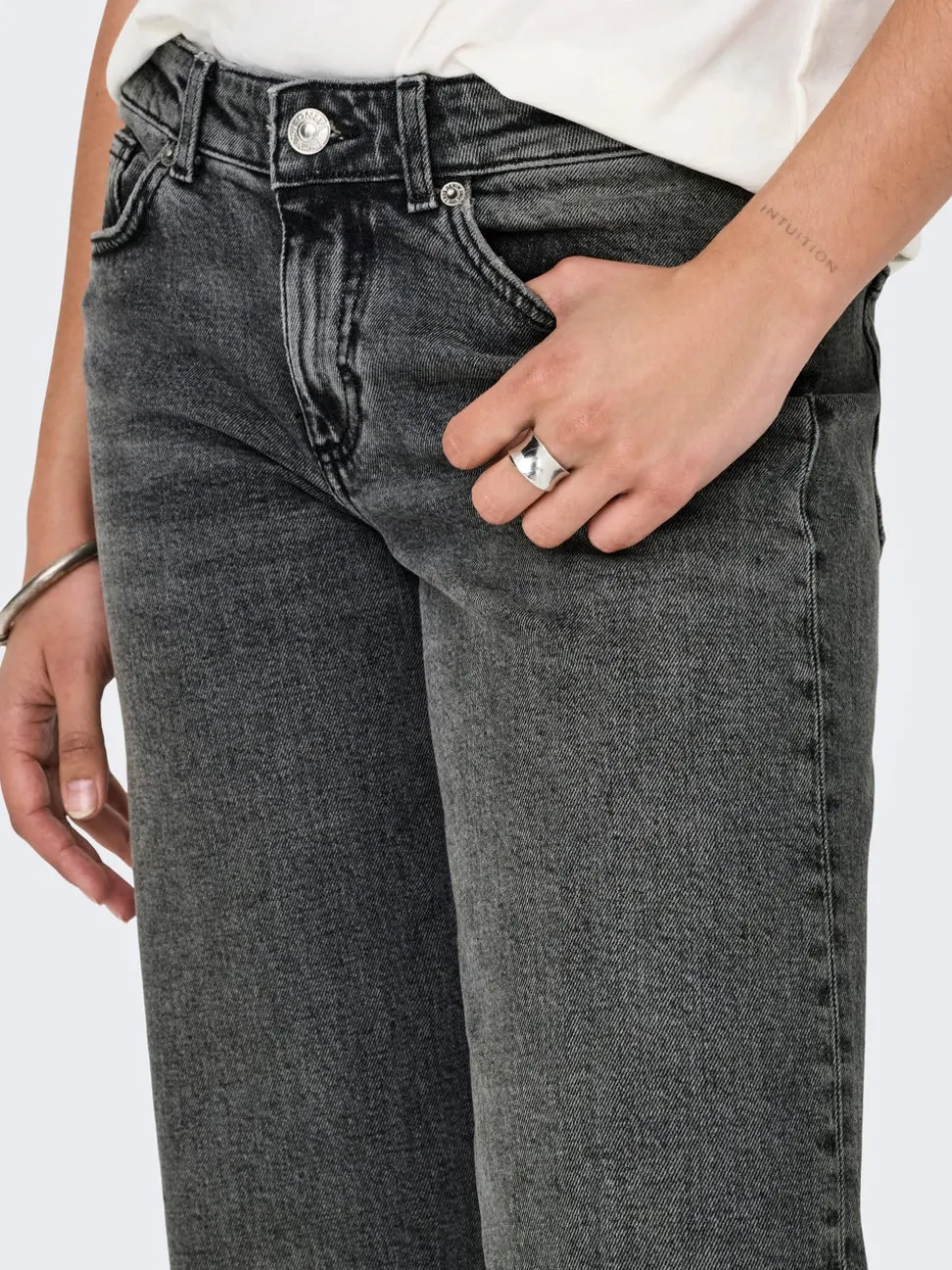 ONLJUICY Taille basse Wide Leg Fit Jeans