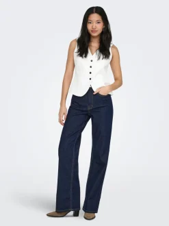 ONLJUICY Taille haute Wide Leg Fit Jeans