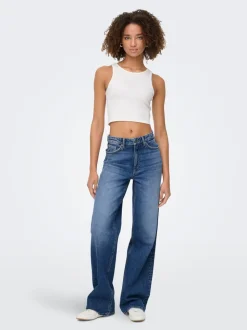 ONLJUICY Taille haute Wide Leg Fit Jeans