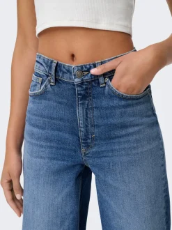 ONLJUICY Taille haute Wide Leg Fit Jeans