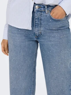 ONLJUICY Taille haute Wide Leg Fit Jeans
