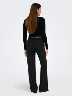 ONLJUICY Taille haute Wide Leg Fit Jeans
