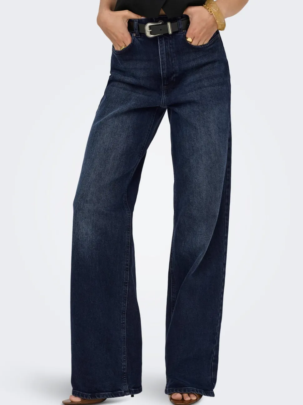 ONLJUICY Taille haute Wide Leg Fit Jeans