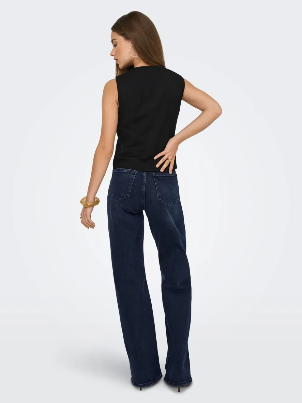 ONLJUICY Taille haute Wide Leg Fit Jeans