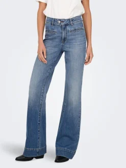 ONLJUICY Taille haute Wide Leg Fit Jeans