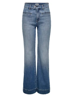 ONLJUICY Taille haute Wide Leg Fit Jeans