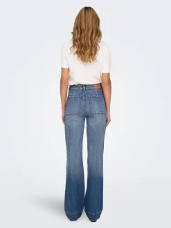 ONLJUICY Taille haute Wide Leg Fit Jeans