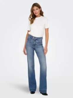 ONLJUICY Taille haute Wide Leg Fit Jeans