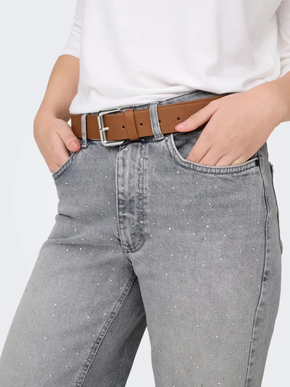 ONLJUICY Taille haute Wide Leg Fit Jeans
