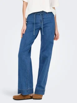 ONLJUICY-WAUW Taille haute Wide Leg Fit Jeans