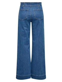 ONLJUICY-WAUW Taille haute Wide Leg Fit Jeans