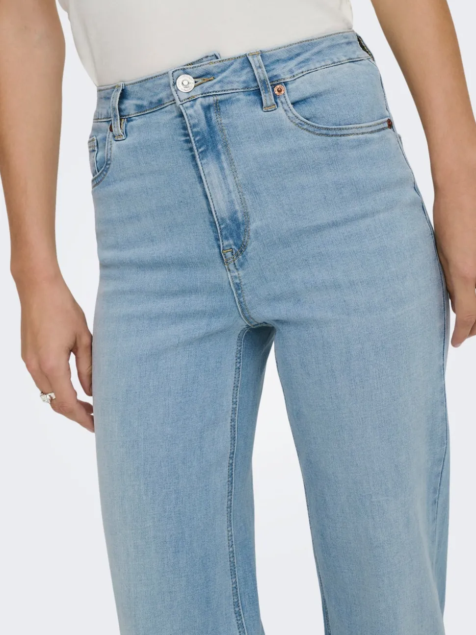 ONLJUICY-WAUW Taille haute Wide Leg Fit Jeans