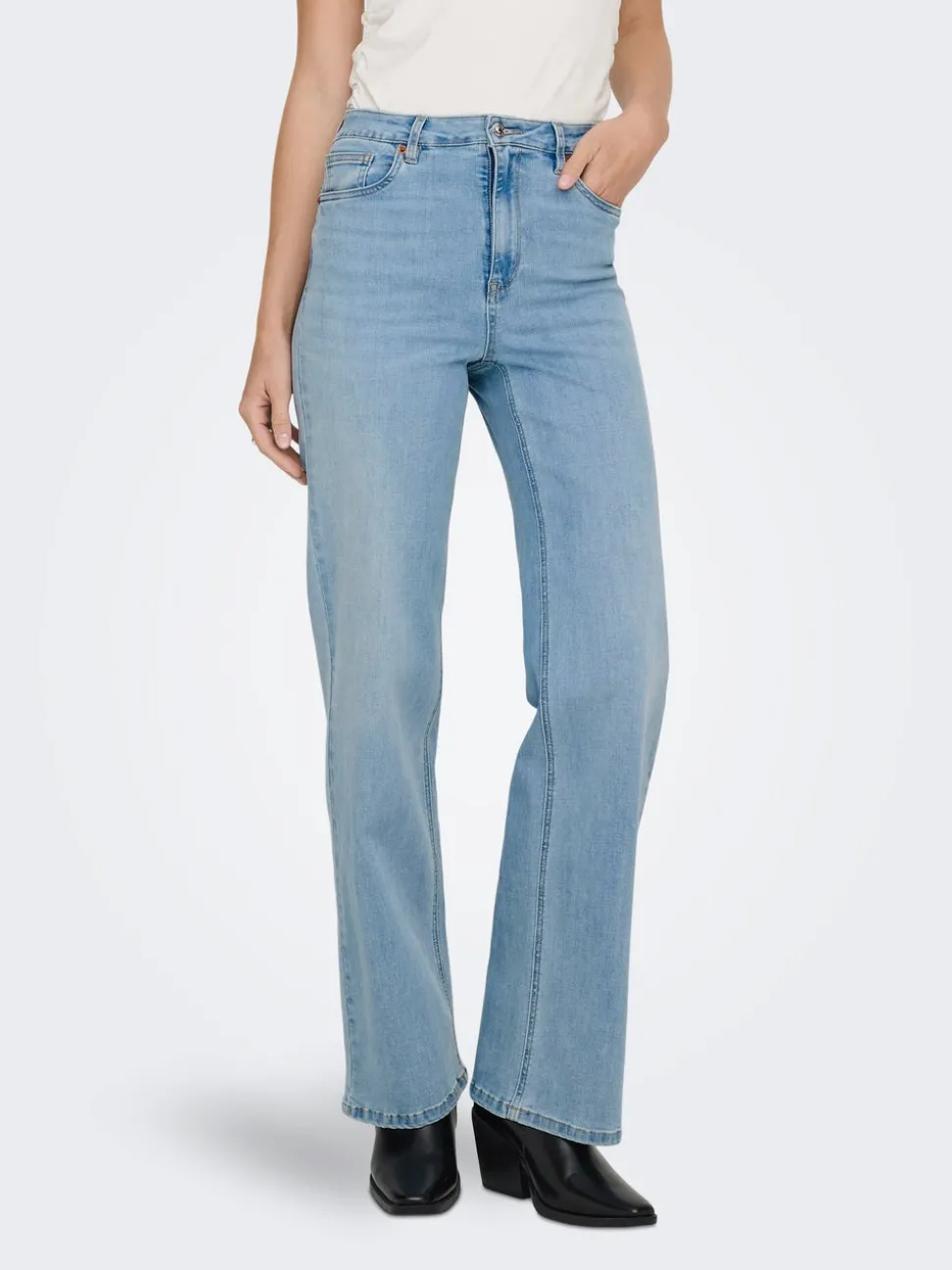 ONLJUICY-WAUW Taille haute Wide Leg Fit Jeans