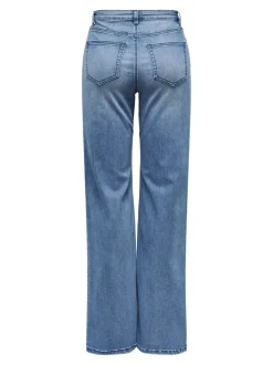 ONLJUICY-WAUW Taille haute Wide Leg Fit Jeans
