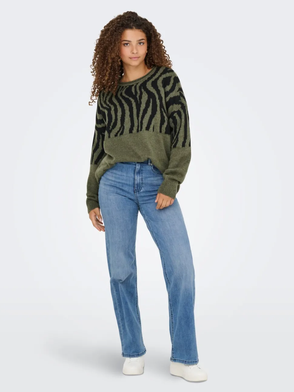 ONLJUICY-WAUW Taille haute Wide Leg Fit Jeans