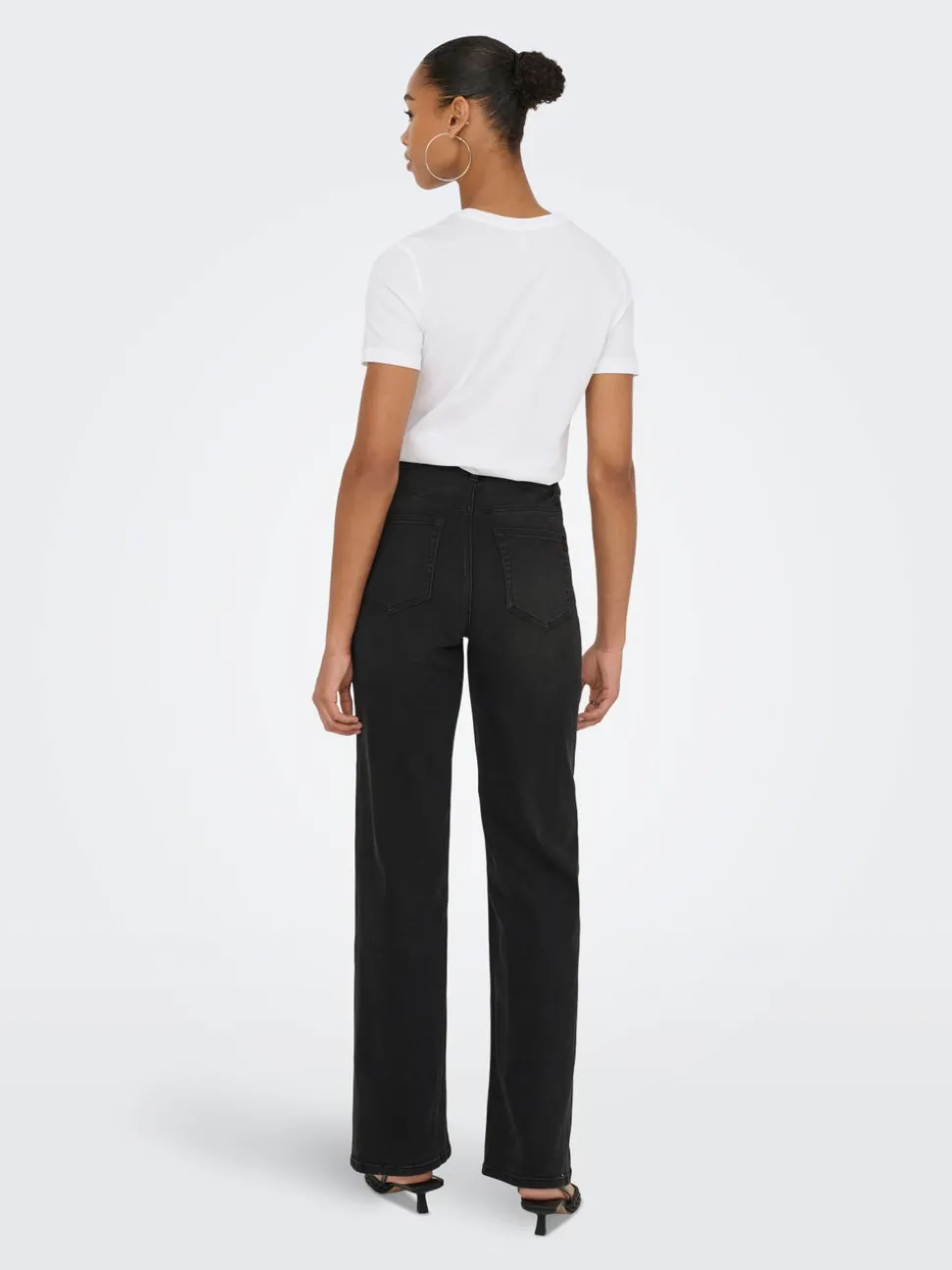 ONLJUICY-WAUW Taille haute Wide Leg Fit Jeans