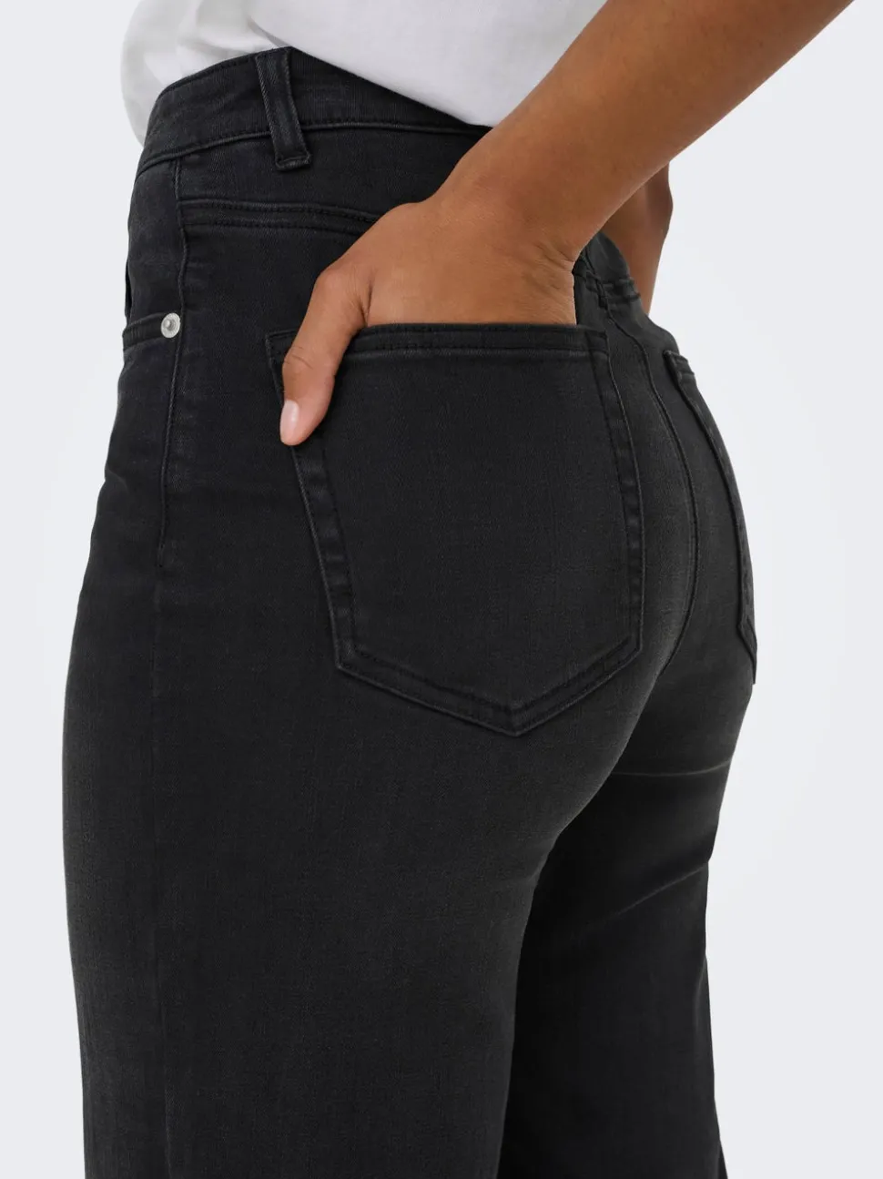 ONLJUICY-WAUW Taille haute Wide Leg Fit Jeans