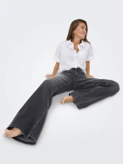 ONLJULLES Taille basse Wide Leg Fit Jeans