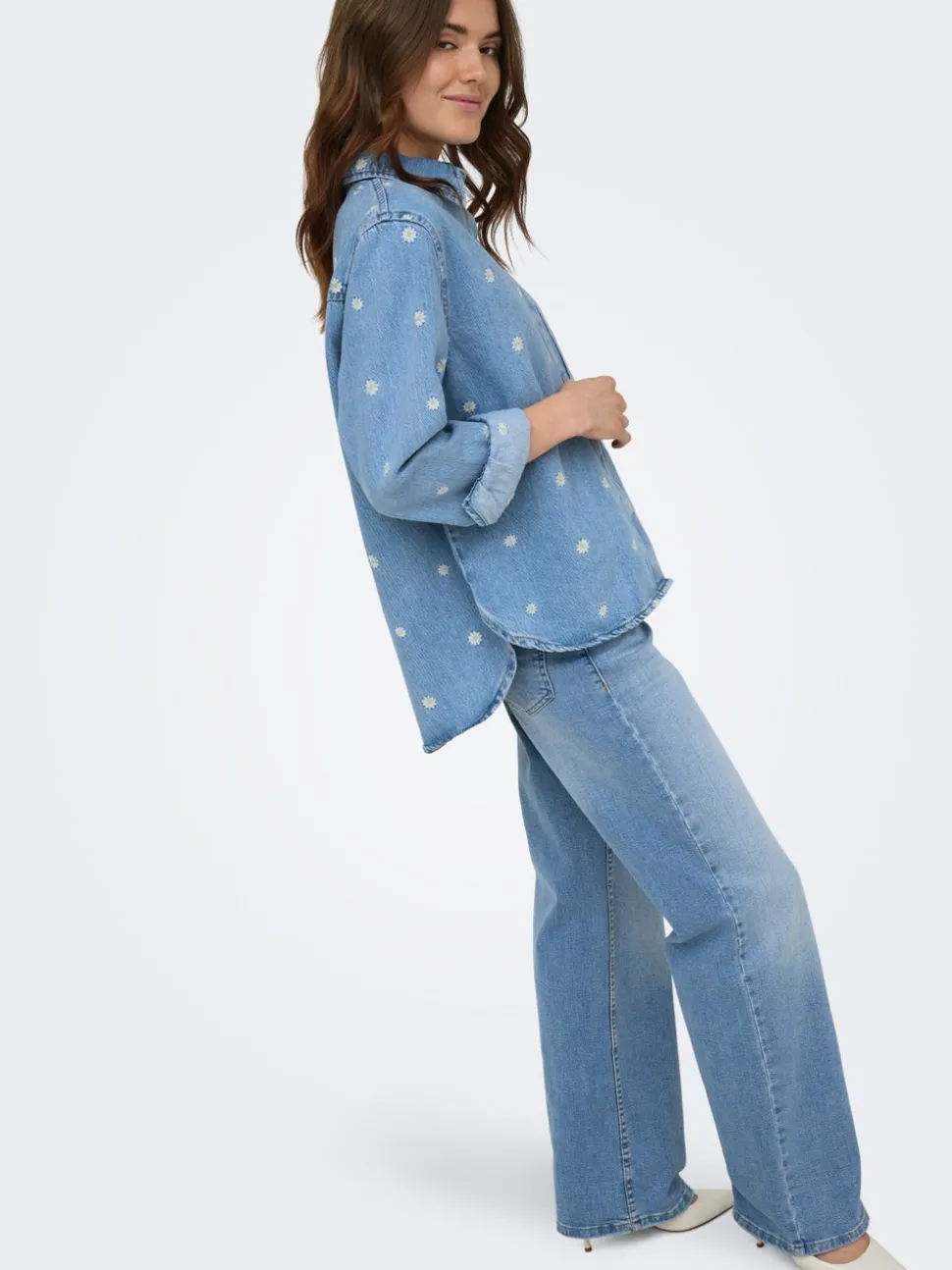 ONLJULLES Taille basse Wide Leg Fit Jeans