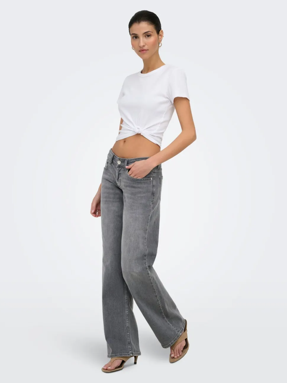 ONLJULLES Taille extra basse Wide Leg Fit Jeans