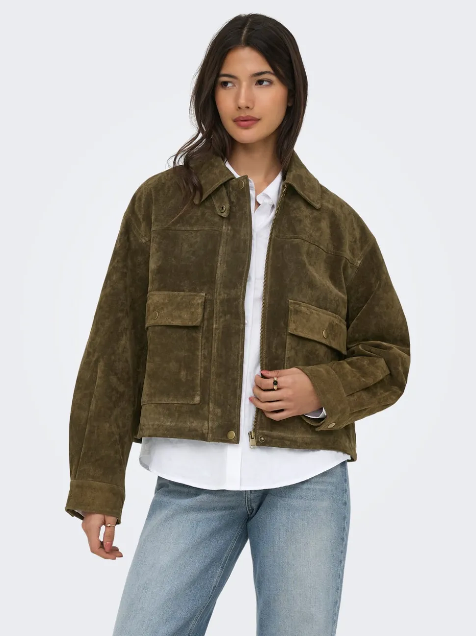 ONLKAIA Veste en daim