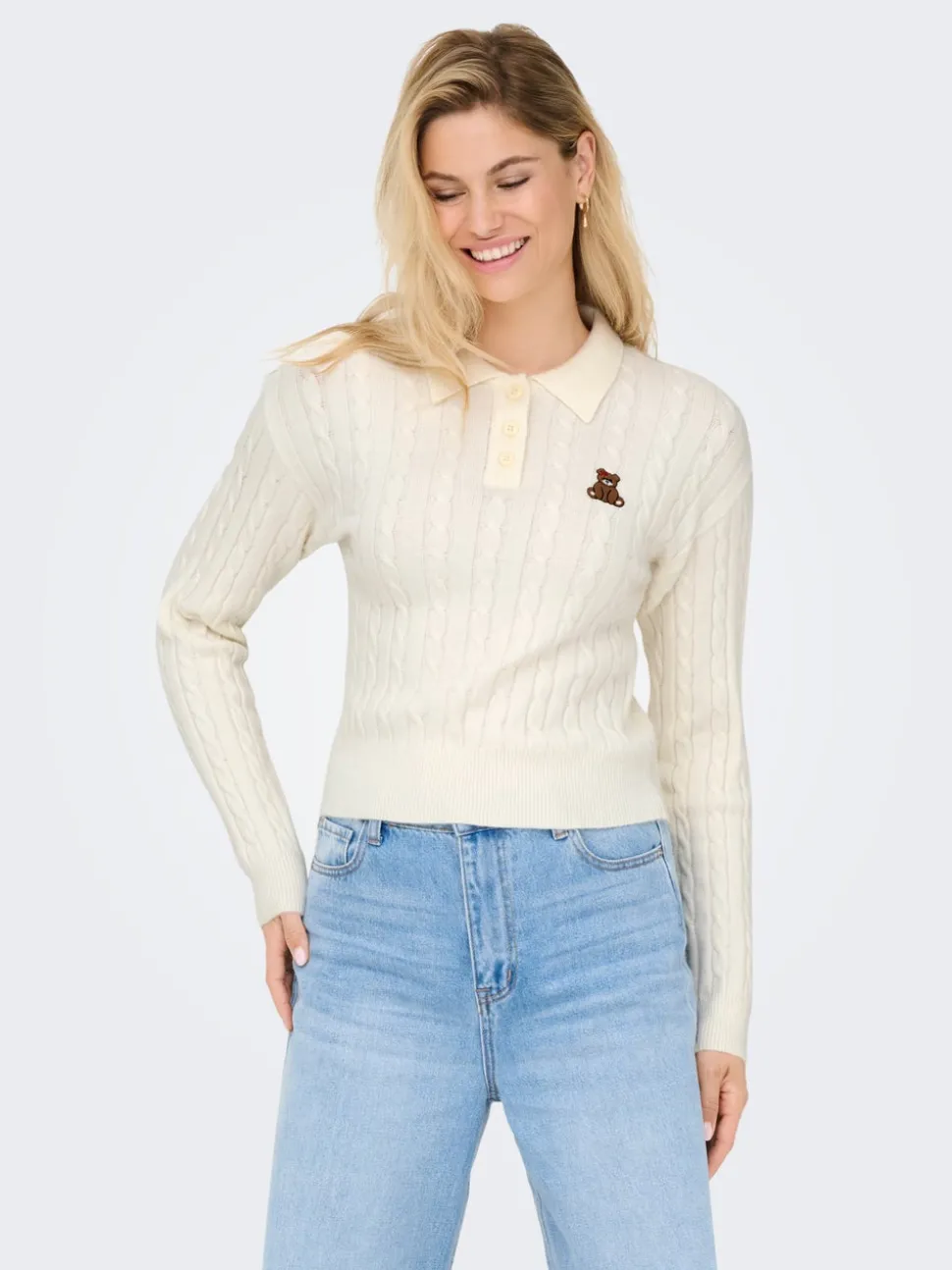 ONLKATIA Col polo en maille