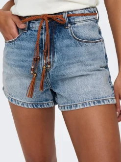 ONLKELLY Taille haute Regular Fit Short en denim