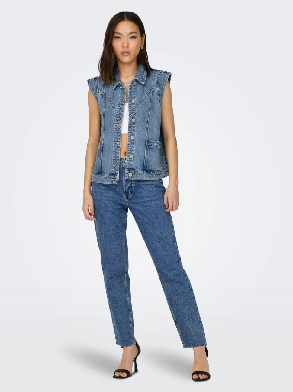 ONLKENNEDY Veste en jean sans manches