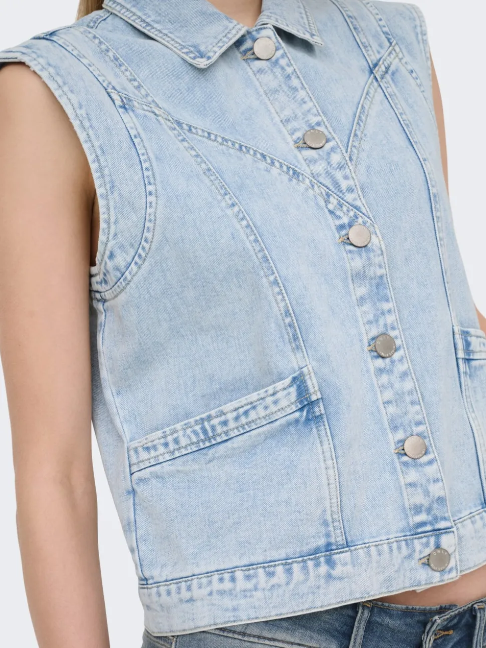 ONLKENNEDY Veste en jean sans manches