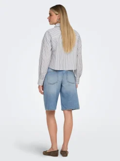 ONLLORAN Taille moyenne Bermuda Short en denim