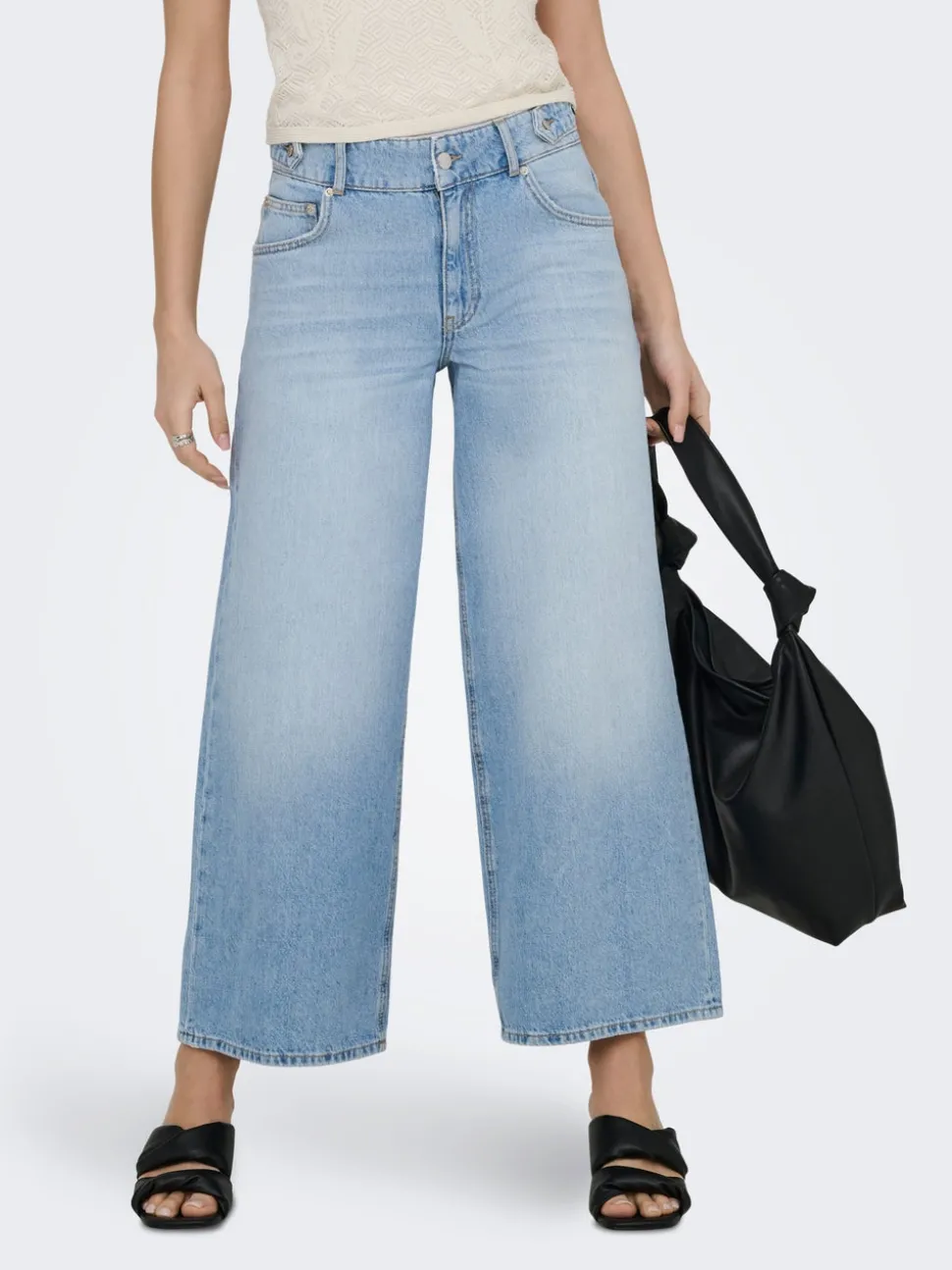 ONLLORAN Taille moyenne Wide Leg Fit Jeans
