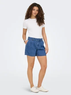 ONLLUKA Taille moyenne Loose Fit Short en denim